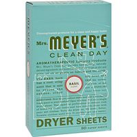 Mrs Meyer's Clean Day Dryer Sheet, 80 Count