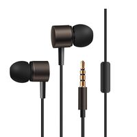 Simplylinin-Ear 3.5mm Super Bass Earphone Earbuds Headset Headphone for Cellphone Mp3 (Brown)