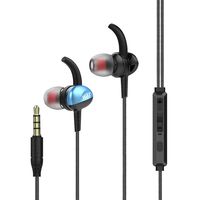 WRZ I7 Earphones in Ear Headphones Wired Earbuds Noise Isolating Stereo Headsets with Microphone Volume Button Control for iOS Android Smartphone Cellphones Laptop Tablet PC Computer - Blue