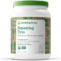 Amazing Grass Greens Trio: Greens Powder with Wheatgrass, Alfalfa, & Barley Grass, Rich Source of Chlorophyll, 100 Servings