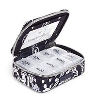 Vera Bradley Women's Performance Twill Travel Pill Case, Deep Night Paisley Neutral, One Size