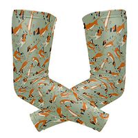 Dachshunds Playing with Insects Green Unisex Arm Sleeve,UV Protection Arm Compression Sleeve, Skin Protection Sport Arm Cooler Sleeve for Running Hiking Jogging Motorcycling Climbing Camping