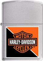 ZIPPO HD Orange Black Satin Chrome