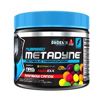 Nubreed Metadyne Thermogenic | Rainbow Fruit Candy | 40/20 Servings | Powered by Dynamine | High Stimulant Extreme Effect | Vegan Friendly | Banned Substance Free | Xtreme Potency