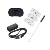 New USB Cable+Charger Dock with 1 Flat Mouthpiece 3 Screens Replacement + 1 Black Brush for Cleaning (Black)