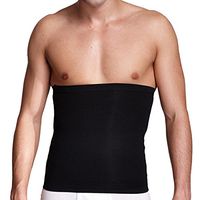 ROSENICE Men's Inner Muscle Belt Slimming Belt Beer Belly Body Shaper Belt Abdomen Shaper - Size M (Black)