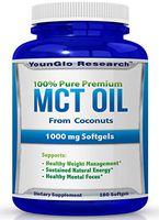 MCT Oil Capsules 100% from Coconuts - 1000 mg 180 Softgels - Keto Friendly - Great Pills for Energy and Weight Management (1 Pack)
