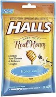 Halls Real Honey Cough Drops (Pack of 14)