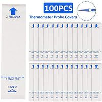 Isightguard 100PCS Electronic Thermometer Digital Thermometer with Display Screen Electronic Thermometer Covers for Hospital Clinic,Suitable for Kids and Adults Temperature Gauge (100PCS / Box)