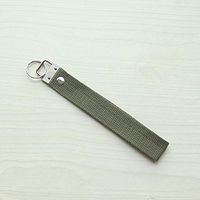 micoshop 6 Pcs Cotton Key Fob Hardware wrist Wristlets For keychain Split ring Strap Lanyard 1" Army-green