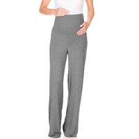Iusun Women's Maternity Long Pants High Waist Support Belly Comfort Safety Wide Pregnancy Trousers for Daily Wearing