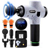 Massage Gun,Handheld Deep Muscle Massager,Cordless Vibration Massage Device Helps Relieve Muscle Soreness and Stiffness (White)