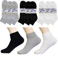 12 Pair Diabetic Ankle Circulatory Socks Health Support Men Loose Fit Size 10-13