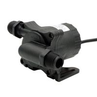 24V DC Circulation Pump 410GPH Inlet&Outlet 3/4 Inches 20mm NPT 60 Threads Static Head 49ft Brushless Submersible Installation High Temperature Resistance Garden Fountain Pump DC50F-24150S