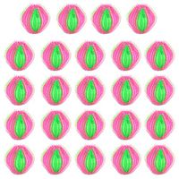 JUSTDOLIFE Washing Ball Dryer Ball Magic Hair Removal Plastic Laundry Ball to Save Drying Time (24PCS)