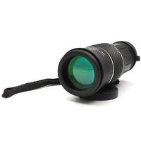 Aoneky 10x 40 Compact Monocular Telescope - Big Eyepiece Dual Focus with Lens Dust Covers for Hunting Bird Watching, Black