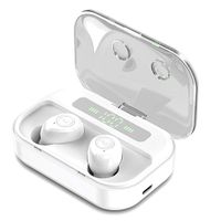 Eubell Wireless Earbuds Bluetooth 5.0 Headphones with Digital Intelligence LED Display 3500 mAH Charging Case Waterpoof Stereo Sound Headset Built-in Mic for Driving/Work/Sports