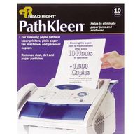 New-Read Right RR1237 - PathKleen Printer Roller Cleaner Sheets, 8 1/2 x 11, 10/Pack - REARR1237