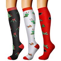 CHARMKING Compression Socks (3 Pairs) 15-20 mmHg is Best Athletic & Medical for Men & Women, Running, Flight, Travel, Nurses, Edema - Boost Performance, Blood Circulation & Recovery (L/XL,Assorted 34)