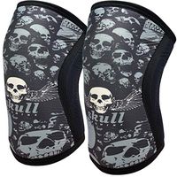 Knee Sleeves (1 Pair), 7mm Neoprene Compression Knee Braces, Great Support for Cross Training, Weightlifting, Powerlifting, Squats, Basketball and More (X-Large, Black)