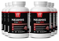 Post Workout Amino acids - MAXAMINO Plus 1200 - Increase Metabolism Women - 6 Bottles 1080 Tablets