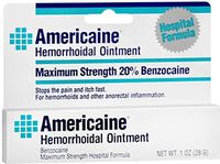 Americaine Hemorrhoidal Ointment 1 oz (Pack of 8)