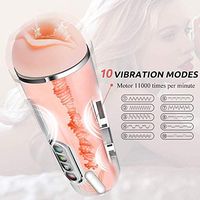 Male Lifelike Píston Toys Super Soft with 10-Frequency Vibration Suction Modes Full-Automatic Somatosensory Voice Interaction Men's Training Toys