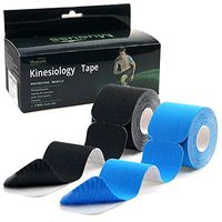 MUEUSS Precut Kinesiology Tape Sports Hypoallergenic Waterproof Breathable Elastic Tape Recovery Sports Athletic Physio Therapy Injury Support for Ankle, Muscles,Elbow, Knee & Shoulder