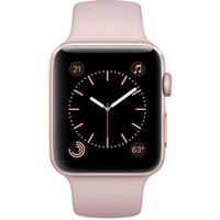 Apple Watch Series 1 42mm Smartwatch MQ112LL/A Rose Gold Aluminum Case, Pink Sand Sport Band (Renewed)