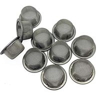 Yinglai 10pcs 0.5Inch Diameter Crystal Tobacco Pipe Stainless Steel Mental Screen Filters for Crystal Smoking Pipes Use