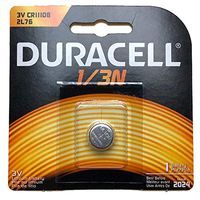 Duracell Photo DL CR1/3N 2L76 3V Lithium Battery Replaces Duracell DL-1/3N, 3N, Ray-O-Vac 867, 2L76, Energizer 2L76BP, 2L76-BP, CR1108, IEC CR11108, CR1-3N, DL1-3N, Comp 15, Duracell DL1/3N, NL1/3N