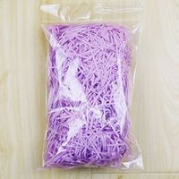 6 Colors Easter Grass Bulk Multicolored Shredded Paper Easter Basket Grass Filler/Stuffers Easter Party Decor Gift Box Filler (Purple)