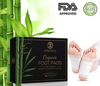 ORGANICS Bamboo Foot Pads- (24 Luxury Pieces) Premium Foot Patch- FDA Certified- 100% Organic Foot Patches- Natural Bamboo Vinegar Foot Pads.
