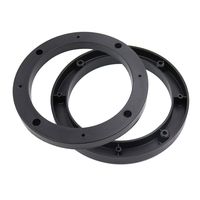 Mecion 2Pcs Universal Black 5" Round 13mm Depth Speaker Spacers for Auto Car