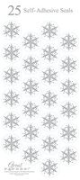 Great Papers! 1" Snowflake Seals, Silver (903396)