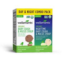 Wellements Cough Syrup (Organic Baby Cough 2 Pack (Day & Night), 2 oz. Day and Night Formula) Free from Dyes, Parabens, Preservatives