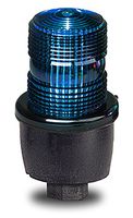 Federal Signal LP3P-120B Streamline Low Profile Strobe Light, Pipe Mount, 120 VAC, Blue