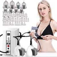 Breast Massage Machine, Electric Chest Breast Enhancer Enlargement Massager Buttock Body Massager Vacuum Therapy Machine