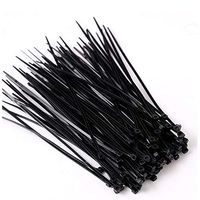 Anncus 100PCS 8'' Locking Nylon Plastic Cable Ties Zip Wire Black Cord Wrap Aug30 Professional Factory Price Drop Shipping