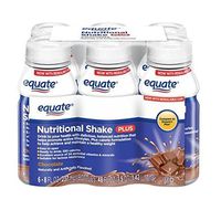 Equate Chocolate Nutritional Shake Plus (8 fl oz, 6 count)