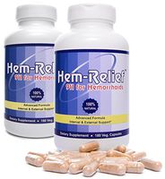 Western Herbal and Nutrition | Hem-Relief 911 for Hemorrhoids | 100% Natural Formula | Helps with Pain, Itching, Burning | Fast Acting Supplement | Internal & External Treatment | 360 Vegetarian Caps