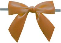 BAYWIND LTD; Large Twist Tie Bows- 100pc (Old Gold)