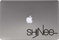 Shinee Text Version 2 Vinyl Decal Sticker for Computer MacBook Laptop Ipad Electronics Home Window Custom Walls Cars Trucks Motorcycle Automobile and More (Black)