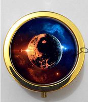 BlackKey Yin and Yang 3-Compartment Decorative Pocket Gift Box Case Organizer for Pill, Color 2 -191