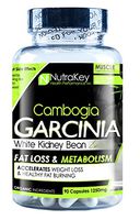 NutraKey Garcinia Cambogia Plus White Kidney Bean Capsules, 90 Count