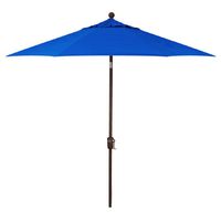 Treasure Garden 9-Foot (Model 810) Deluxe Auto-Tilt Market Umbrella Bronze Frame Sunbrella Fabric: Pacific Blue (Includes 3 Year Extended Frame Warrantee)