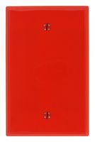 Leviton PJ13-R 1-Gang Blank Wallplate, Midway Size, Red