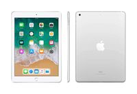 Apple iPad with WiFi, 128GB, Silver (2018 Model) (Refurbished)