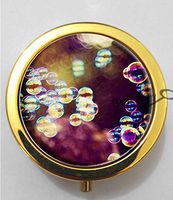 BlackKey Bubble Pattern Design 3-Compartment Decorative Pocket Gift Box Case Organizer for Pill, Color 2 -1479