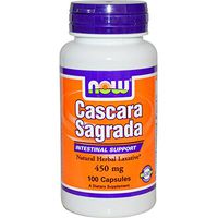 Now Foods Cascara Sagrada 450 mg, 100 caps (Pack of 2)
